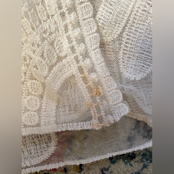 Lace Kimono Cover Up Duster - Ivory/off white/sheer - Picture 4 of 7